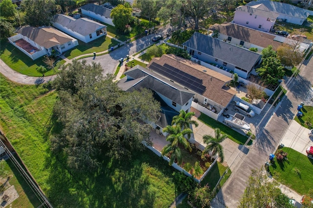 aerial view featuring a residential view