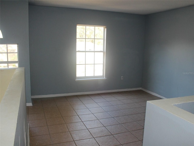 view of tiled empty room