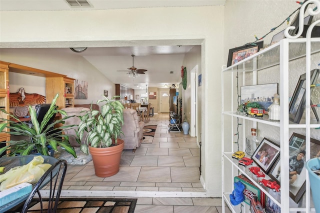 hall featuring tile patterned floors