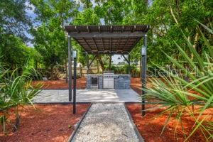 view of property's community featuring a pergola