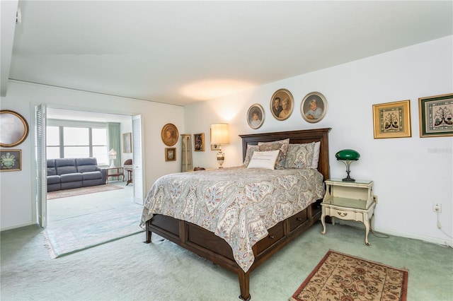 bedroom featuring carpet floors