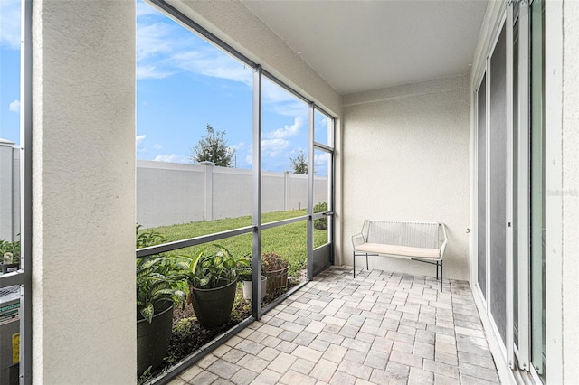 view of sunroom / solarium