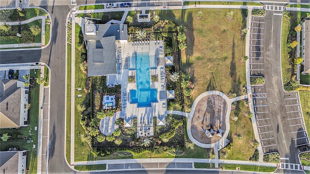 birds eye view of property