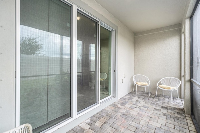 balcony featuring a patio area