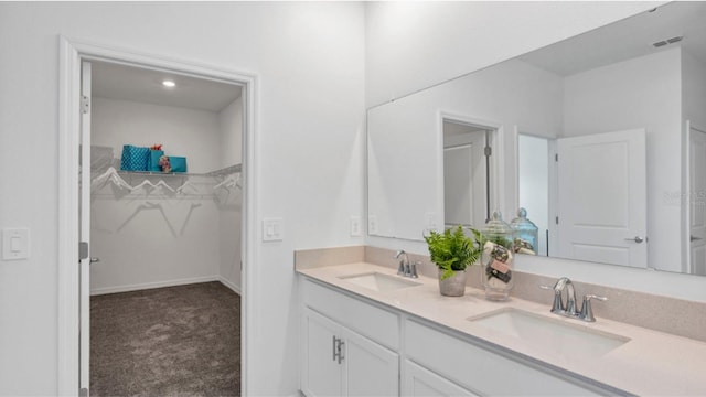 bathroom with vanity