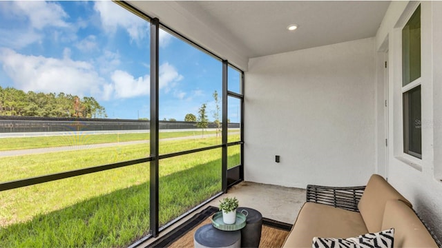 view of sunroom / solarium