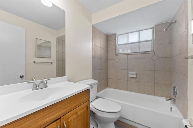 4220 Sheldon Pl Unit 4220, New Port Richey, FL 34652 - bathroom featuring toilet, vanity, and tub / shower combination
