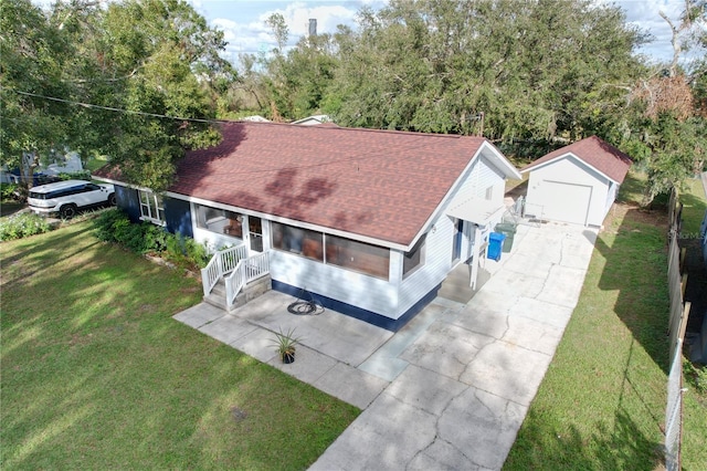 birds eye view of property