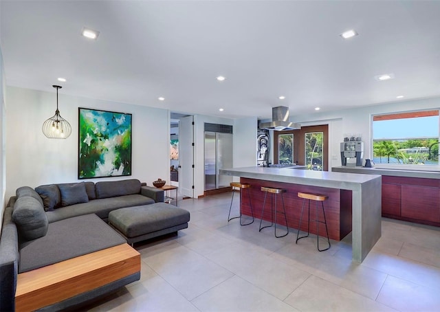 interior space with french doors