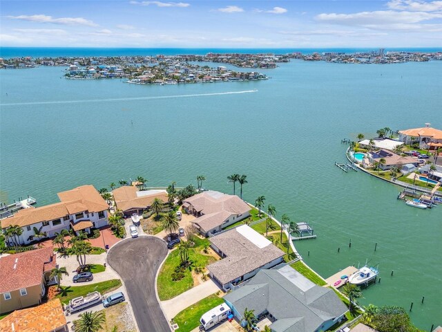 11683 Grove St, Seminole, FL 33772 - aerial perspective of suburban area with a nearby body of water