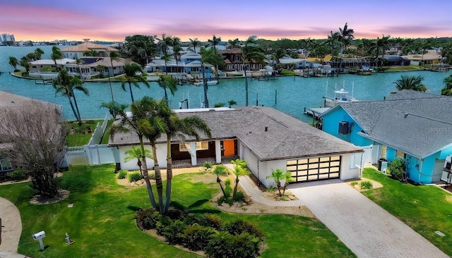 11683 Grove St, Seminole, FL 33772 - aerial view at dusk of a water view and a residential view