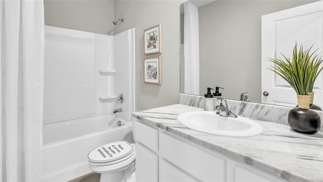 2472 Mellow Ln, Clearwater, FL 33765 - full bath with vanity,  shower combination, and toilet