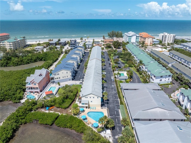 19807 Gulf Blvd Unit 128, Indian Shores, FL 33785 - aerial view of a pool and a nearby body of water