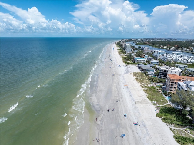 19807 Gulf Blvd Unit 128, Indian Shores, FL 33785 - bird's eye view of waterfront with a beach