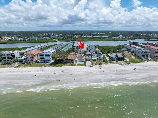 19807 Gulf Blvd Unit 128, Indian Shores, FL 33785 - bird's eye view of expansive beach