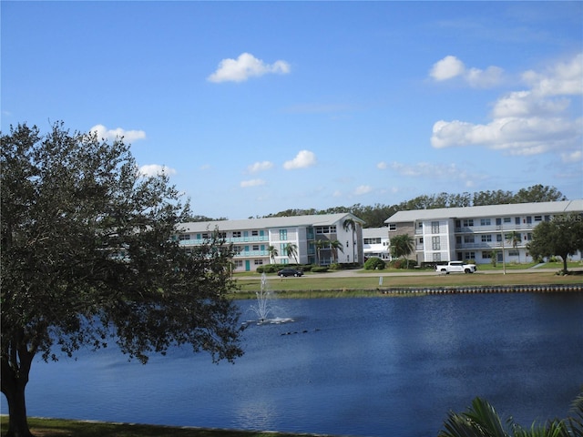 view of water feature