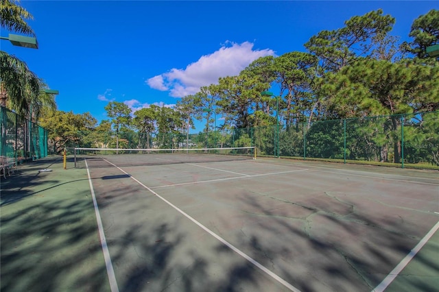 view of tennis court