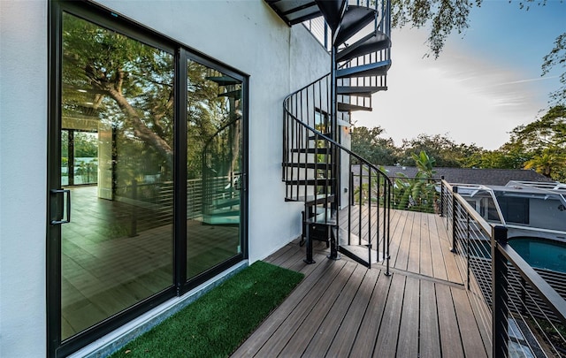 view of wooden terrace