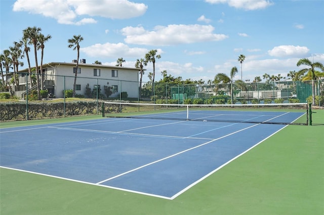 view of tennis court