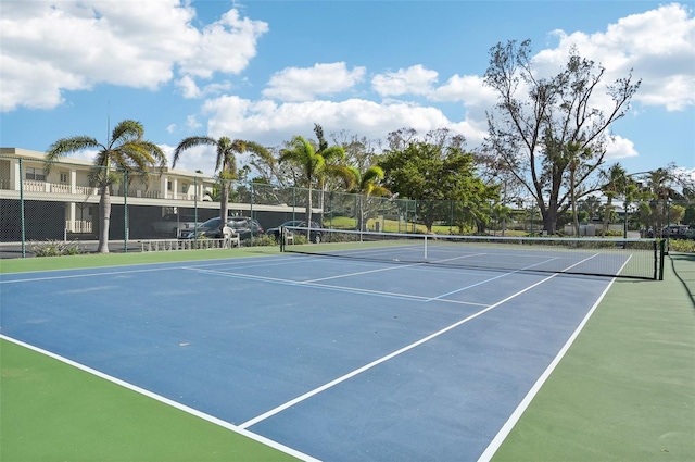 view of tennis court