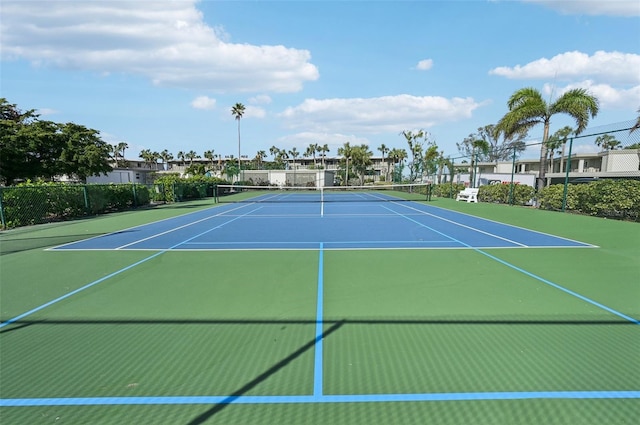 view of tennis court