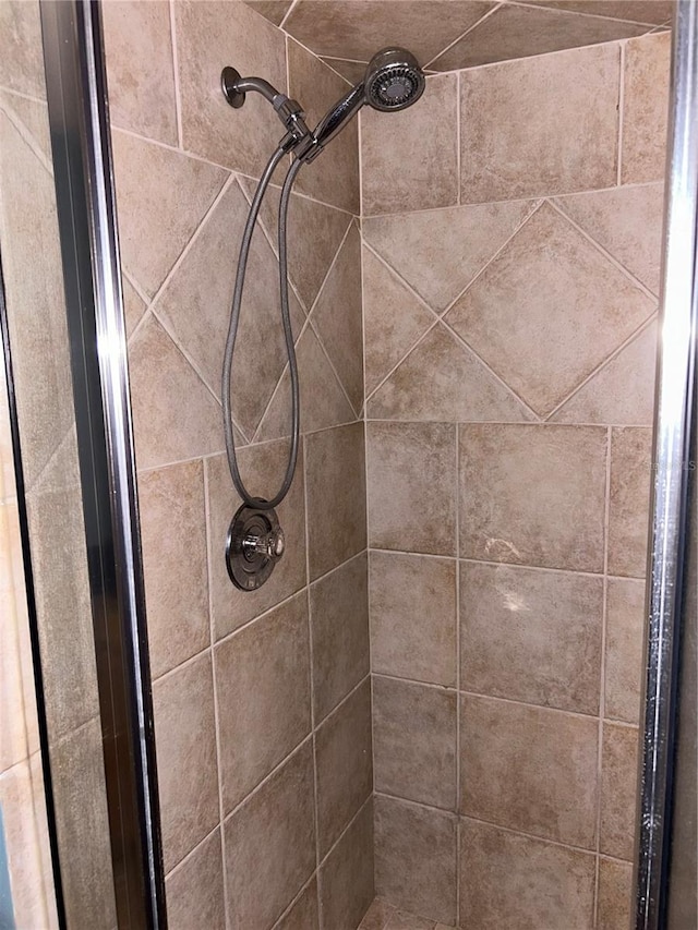 details with tiled shower