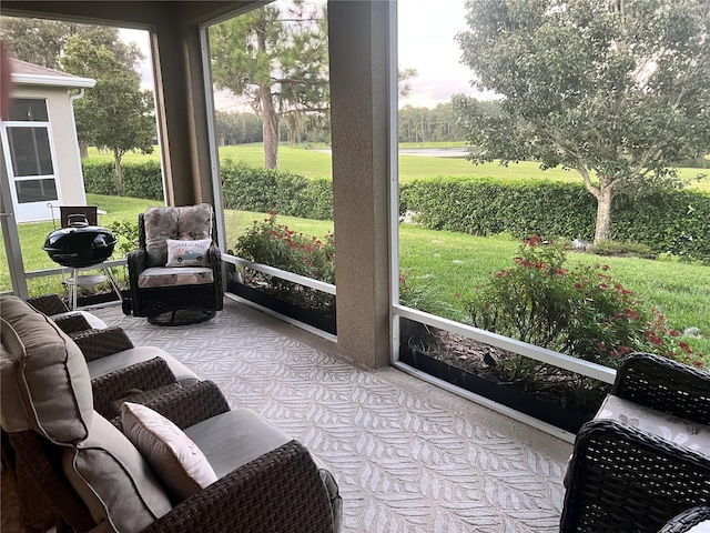 view of sunroom / solarium