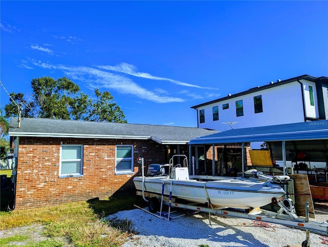 view of rear view of property