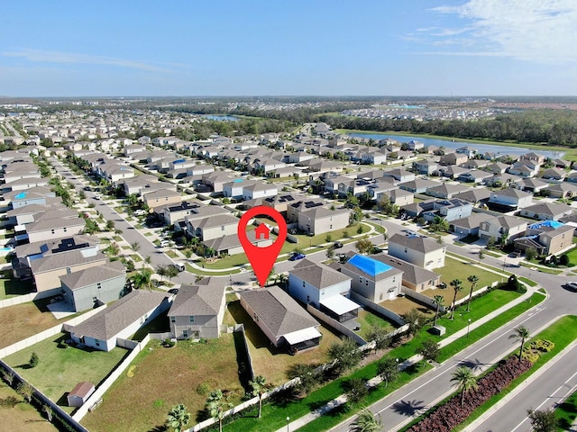 birds eye view of property featuring a residential view