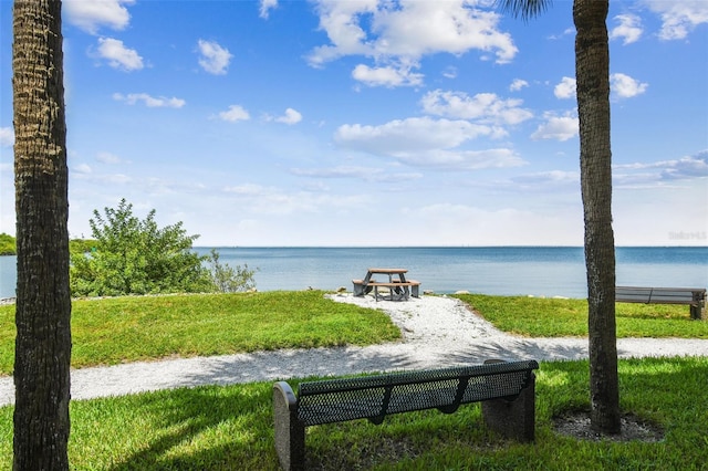 view of water feature