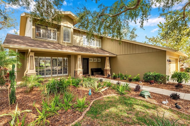 view of front of home featuring an attached garage