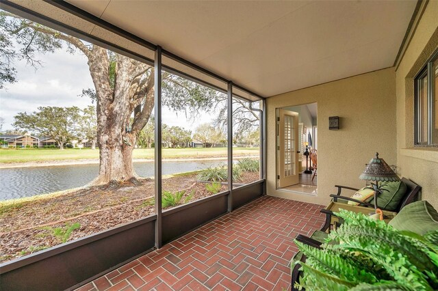 view of sunroom