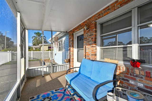 view of sunroom / solarium