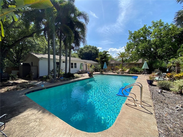 view of pool with a patio area