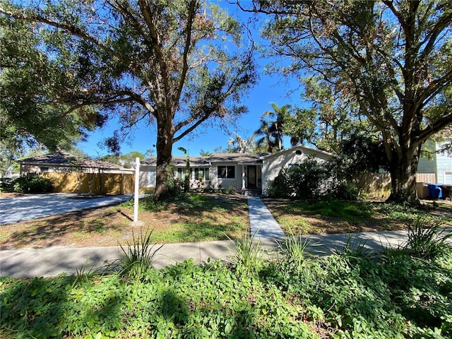 view of ranch-style house