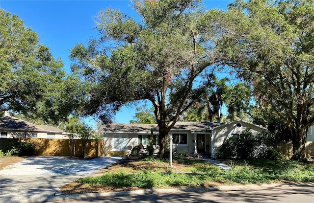 view of ranch-style home