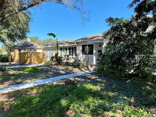 view of ranch-style house