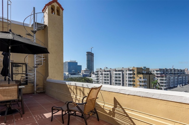 view of balcony