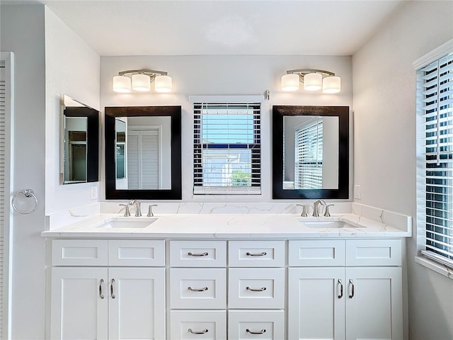 bathroom with vanity