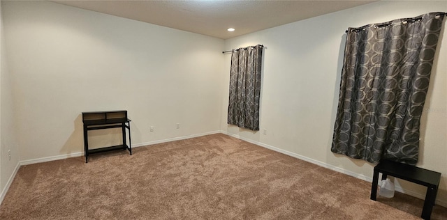 view of carpeted empty room