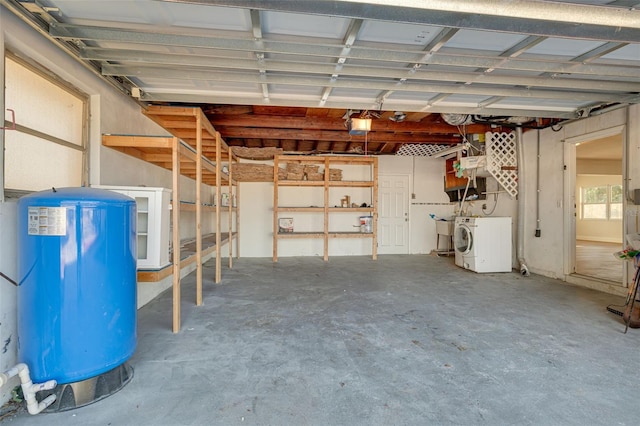 garage featuring washer / clothes dryer