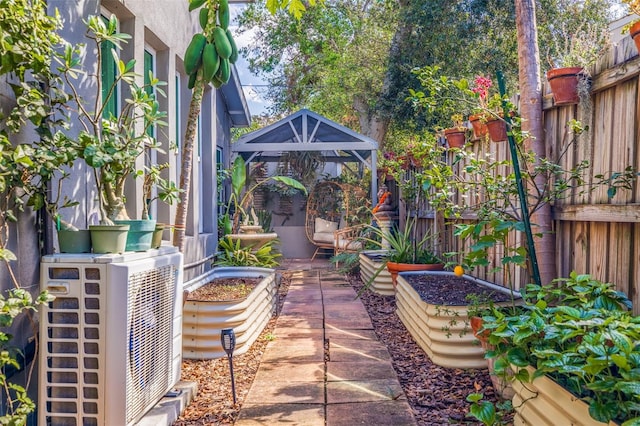 view of patio with ac unit