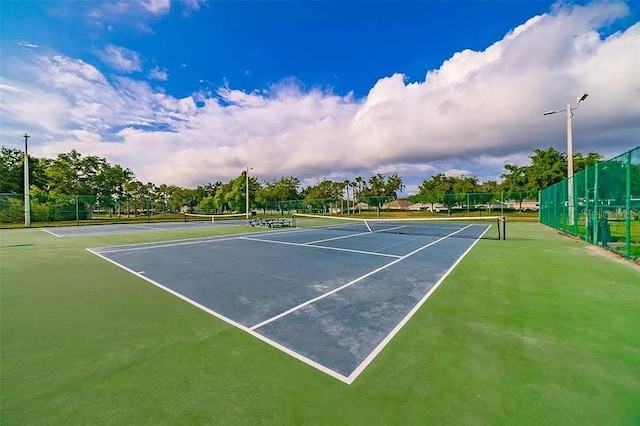 view of sport court