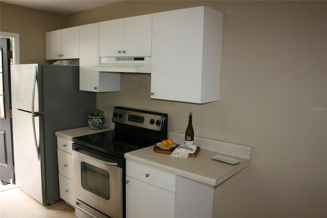 3402 W Obispo St, Tampa, FL 33629 - kitchen with stainless steel appliances and white cabinetry