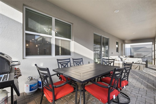 view of patio / terrace with outdoor lounge area