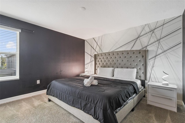 bedroom featuring carpet flooring