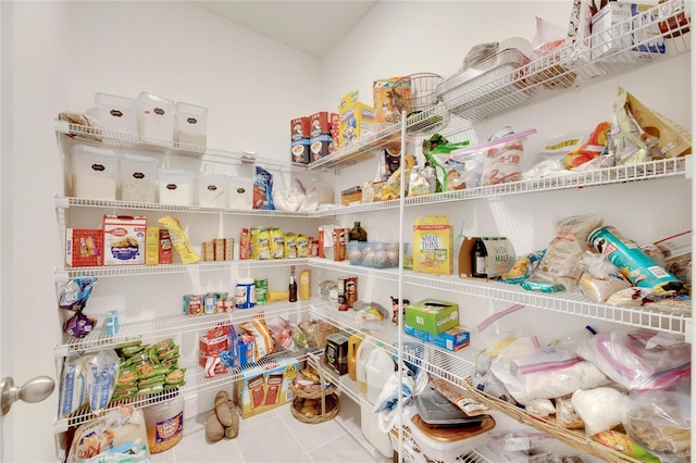 view of pantry