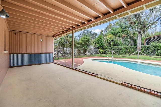 view of pool with a patio