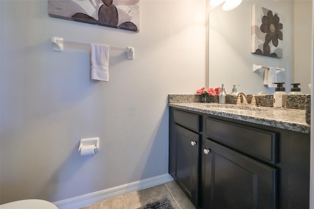 bathroom featuring tile patterned floors and vanity