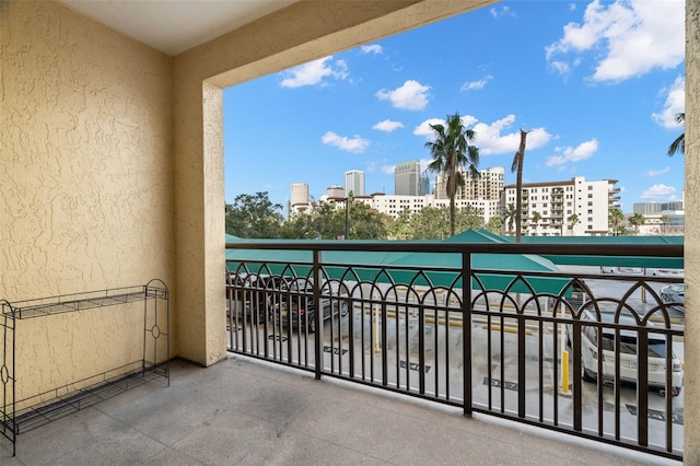 view of balcony